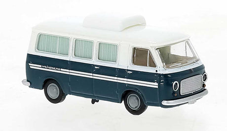 1967-1983 Fiat 238 Passenger Van - Assembled -- Camper (blue, white)