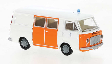 1967-1983 Fiat 238 Half-Passenger Van - Assembled -- Politie (white, orange, Dutch Lettering)