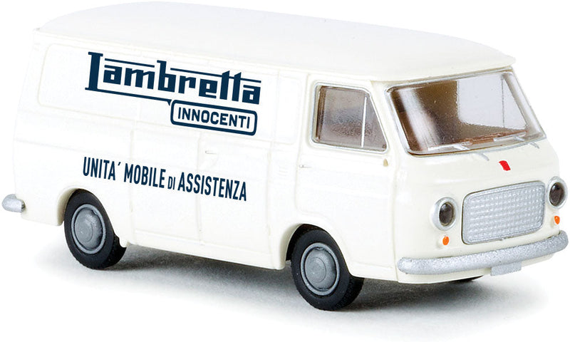 1967-1983 Fiat 238 Cargo Van - Assembled -- Lambretta-Innocenti (white, blue, Italian Lettering)