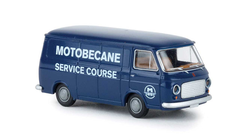 1967-1983 Fiat 238 Cargo Van - Assembled -- Motobecane (blue, white, French Lettering)