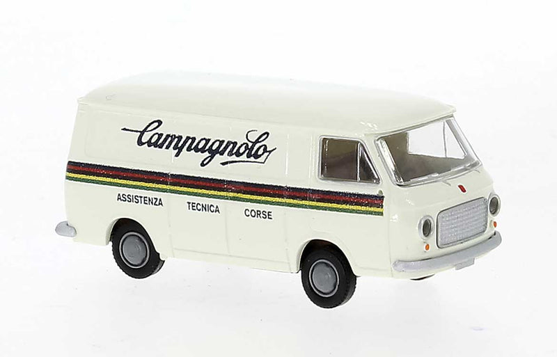 1967-1983 Fiat 238 Cargo Van - Assembled -- Campagnolo (white, brown, Italian Lettring)