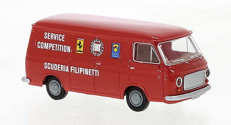 1967-1983 Fiat 238 Passenger Van - Assembled -- Filipinetti Service (red, white, German Lettering)