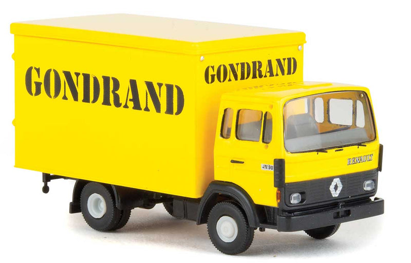 1970s Renault JN 90 Cab-Over Low-Side Delivery Truck - Assembled -- Gondrand (yellow, black, French Lettering)