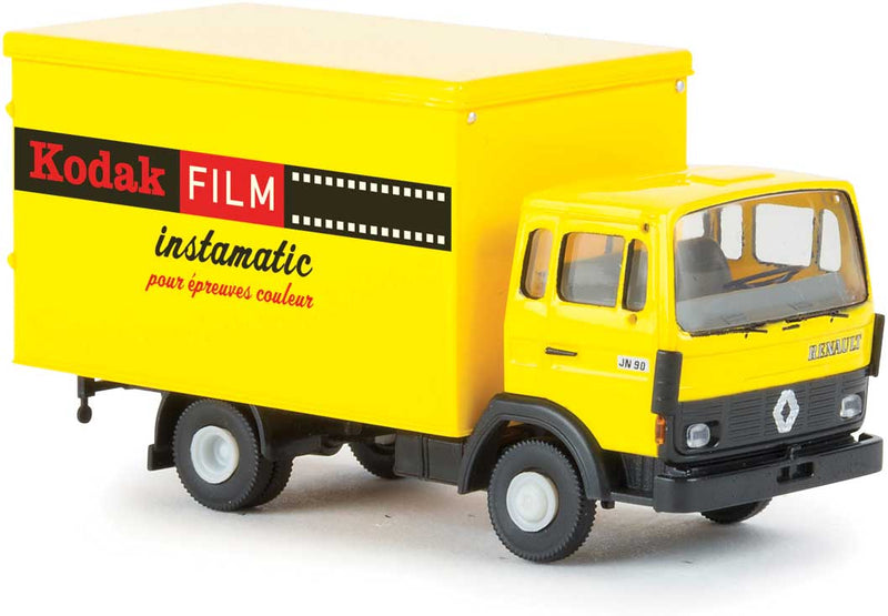 1970s Renault JN 90 Cab-Over Box-Body Delivery Truck - Assembled -- Kodak (yellow, black, red, French Lettering)