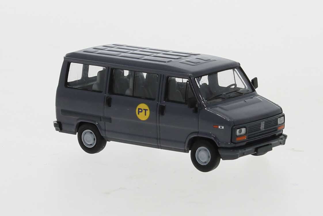 1982 Fiat Ducato Passenger Van - Assembled -- Italian Post Office (gray)