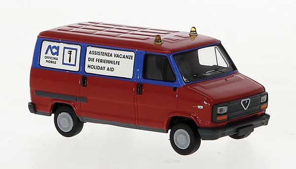 1982 Alfa Romeo AR 6 Cargo Van - Assembled -- ACI (red, white, blue, Italian Lettering)