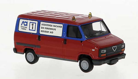 1982 Alfa Romeo AR 6 Cargo Van - Assembled -- ACI (red, white, blue, Italian Lettering)