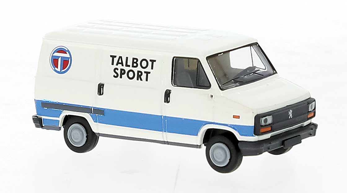 1982 Peugeot J5 Cargo Van - Assembled -- Talbot Sport Henri Toivonen (white, blue, red)