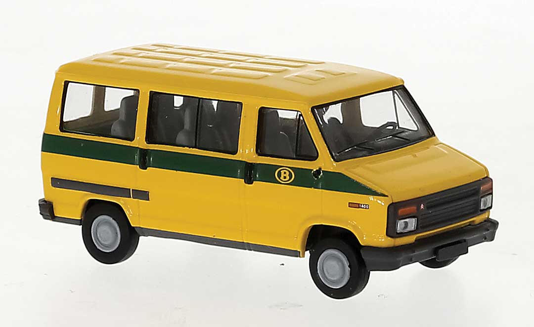 1982 Citroen C 25 Cargo Van - Assembled -- Belgian Railways (yellow, green)