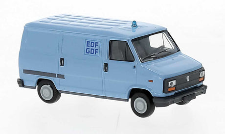 1982 Peugeot J5 Cargo Van - Assembled -- EDF (blue, French Lettering)