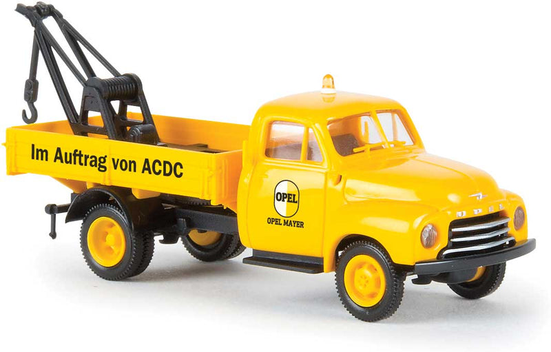 1953-1960 Opel-Blitz Low-Sided Delivery Truck - Assembled -- ADAC (yellow, black, German Lettering)