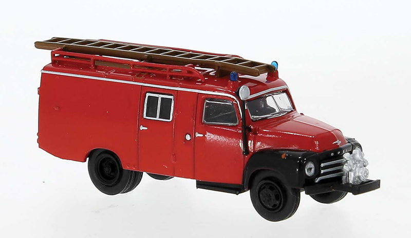 1952 Opel Blitz LF 8 Fire Truck - Assembled -- Red, Black