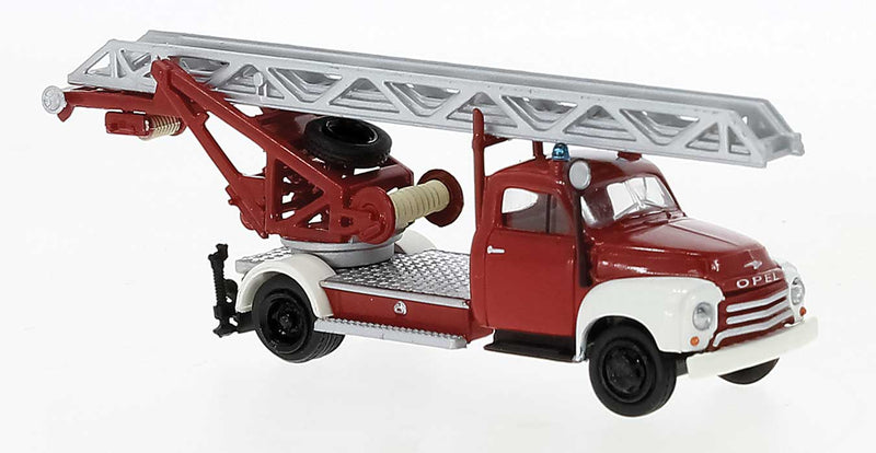 1952 Opel Blitz DL 18 Fire Ladder Truck - Assembled -- Red, White