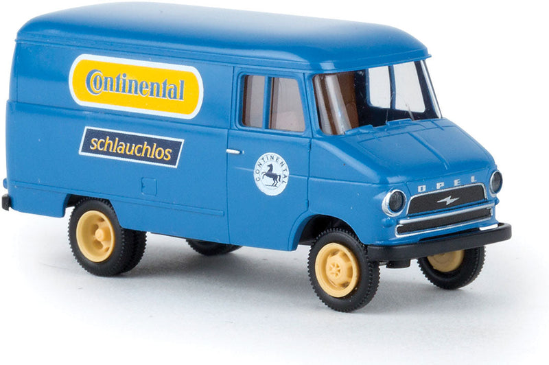 1953-1960 Opel-Blitz Kasten A Delivery Van - Assembled -- Continental (blue, yellow, German Lettering)