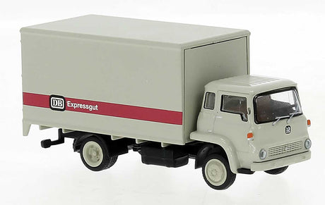 1960 Bedford TK Box-Body Truck - Assembled -- German Federal Railroad DB (beige, red; German Lettering)