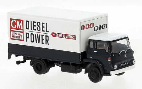 1960 Bedford TK Box-Body Truck - Assembled -- General Motors (white, black, red)