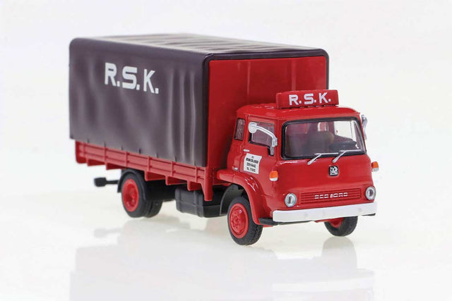 1971 Bedford TK Low-Side Truck - Assembled -- RSK/DenHaag (red, gray, white, Dutch Lettering)