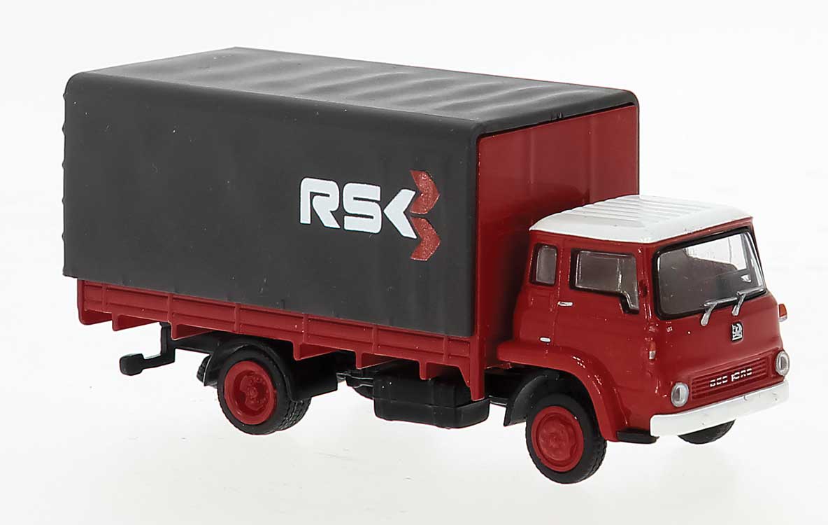 1971 Bedford TK Low-Side Truck - Assembled -- RSK (red, gray, white, Dutch Lettering)