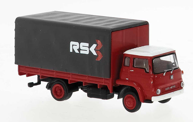 1971 Bedford TK Low-Side Truck - Assembled -- RSK (red, gray, white, Dutch Lettering)