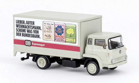 1960 Bedford TK Box-Body Truck - Assembled -- German Federal Railroad DB (Express, white, red, German Lettering)