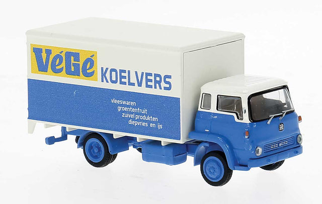 1971 Bedford TK Low-Side Truck - Assembled -- VeGe (blue, white, yellow, Dutch Lettering)