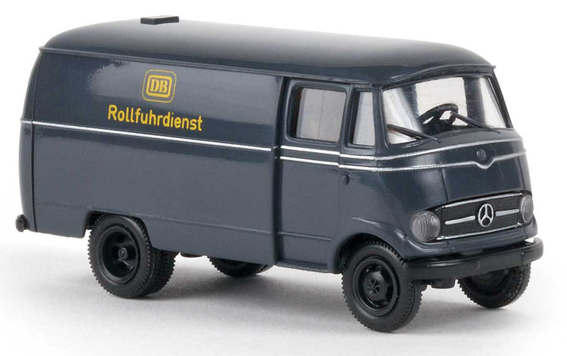 1956-1968 Mercedes-Benz L 319 Kasten Cargo Van - Assembled -- German Federal Railroad DB Rollfuhrdienst (gray, German Lettering)