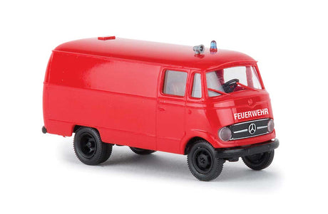 1956-1968 Mercedes-Benz L 319 Kasten Cargo Van - Assembled -- Fire Department (red, German Lettering)