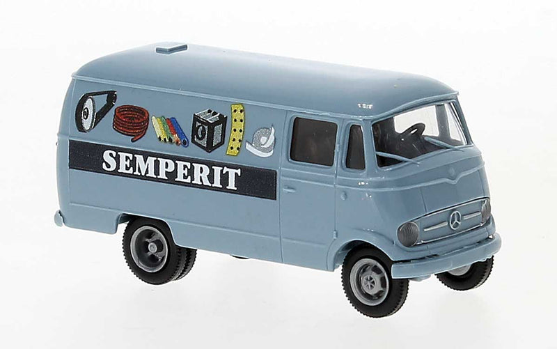 1956-1968 Mercedes-Benz L 319 Kasten Cargo Van - Assembled -- Semperit (blue, black)