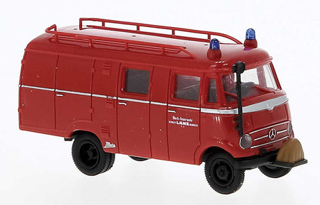 1956-1968 Mercedes-Benz LF 319 LF 8 Van - Assembled -- Lanz-Werkfeuerwehr (red, white, German Lettering)