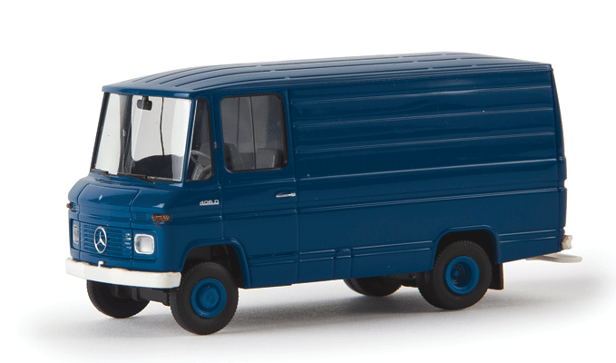 1980s Mercedes-Benz L 406 D Delivery Van - Assembled -- Blue