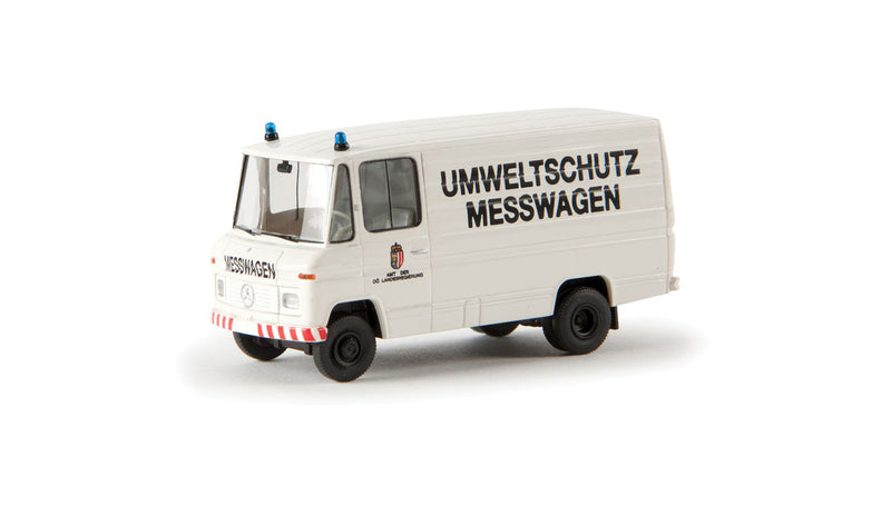 1980s Mercedes-Benz L 406 D Delivery Van - Assembled -- Environmental Protection (white, black, German Lettering)