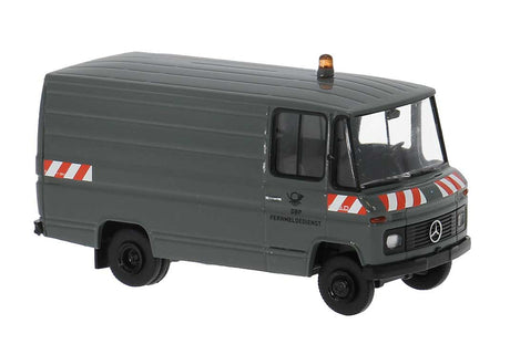 1980s Mercedes-Benz L 406 D Cargo Van - Assembled -- Fermeldedienstes der DBP (gray, German Lettering)