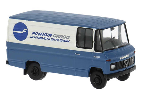 1980s Mercedes-Benz L 406 D Cargo Van - Assembled -- Finnair (blue, white, Norsk Lettering)