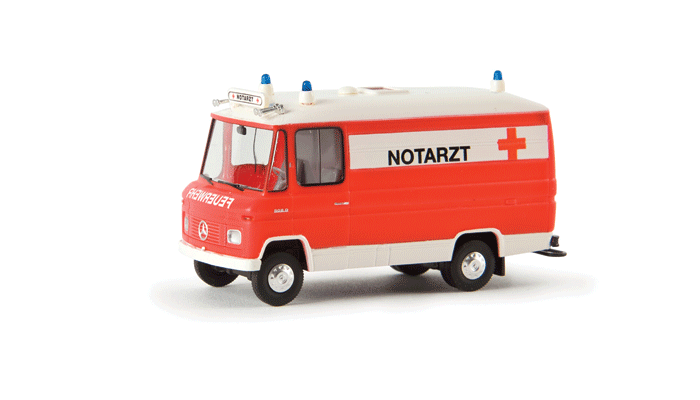 1968-1986 Mercedes-Benz L 508 Ambulance - Assembled -- Fire Department (German Lettering)