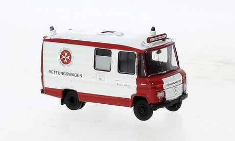 1968-1986 Mercedes-Benz L 508 RTW Ambulance - Assembled -- Johanniter Lubeck (white, red, German Lettering)