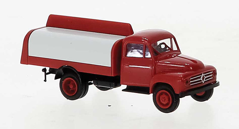 1954 Borgward B 1500 Low-Side Delivery Truck w/Beverage Cover - Assembled -- Red, White (Economy)