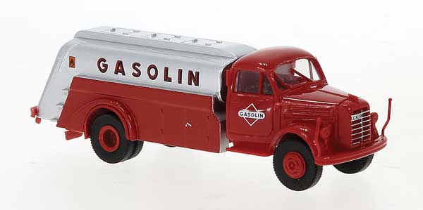 1953-1961 Borgward B 4500 Tank Truck - Assembled -- Gasolin (red, white, German Lettering)