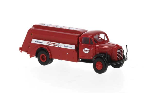1953-1961 Borgward B 4500 Tank Truck - Assembled -- Esso (red, white, German Lettering)