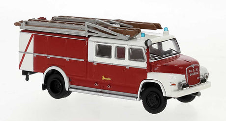 1965 MAN 450 HA TLF 16 Fire Truck - Assembled -- Hessen, Gernany, Fire Department (red, white, German Lettering)