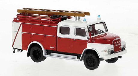 1965 MAN 450 HA TLF 16 Fire Truck - Assembled -- Hessen, Gernany, Fire Department (red, white, German Lettering)