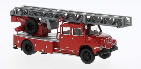1967 MAN 520H DLK 30 Fire Ladder - Assembled -- Red, Black, Silver