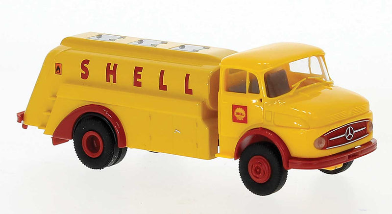 1950s Mercedes-Benz L 322 Tank Truck - Assembled -- Shell (yellow, red)