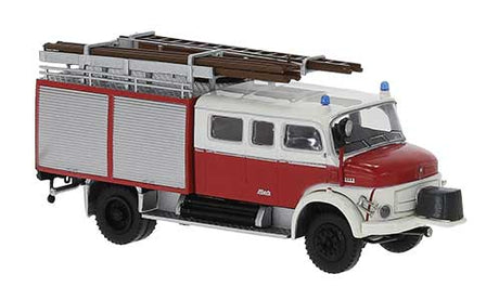 1950s Mercedes-Benz LAF 1113 LF 16 Fire Truck - Assembled -- Hessen, Germany, Fire Department (red, white, German Lettering)