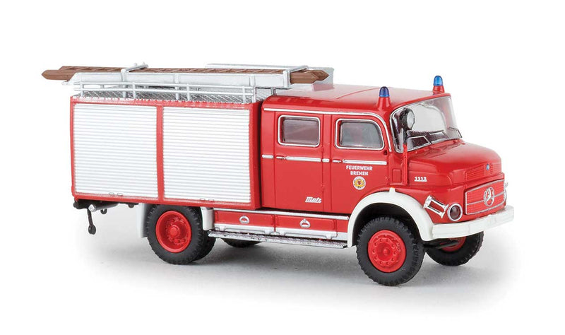 1950s Mercedes-Benz LAF 1113 TLF 16 Fire Truck - Assembled -- Bremen, Germany, Fire Department (red, white, German Lettering)