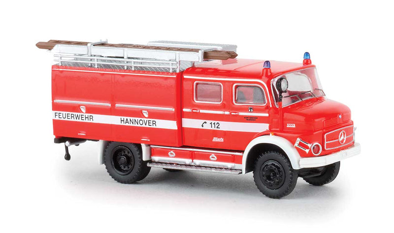 1950s Mercedes-Benz LAF 1113 TLF 16 Fire Truck - Assembled -- Hannover, Germany, Fire Department (red, white, German Lettering)