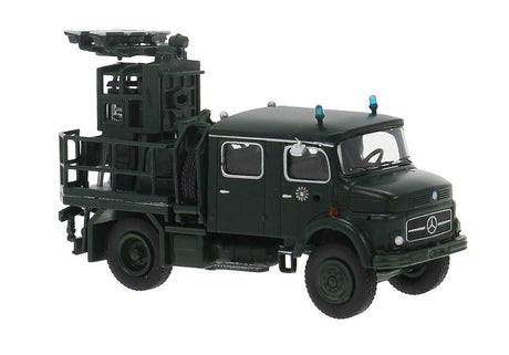 Mercedes-Benz LA 911 Light Mast Truck - Assembled -- Hamburg, Germany, Police (dark green, German Lettering)