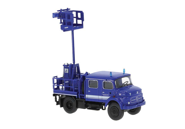 Mercedes-Benz LA 911 Light Mast Truck - Assembled -- THW (blue, white,, German Lettering)