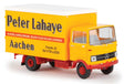 1965-1984 Mercedes-Benz LP 608 Box-Body Delivery Truck - Assembled -- K. Krahe DMS Eschweiler (yellow, black, German Lettering)