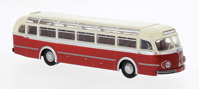 1950-1952 Mercedes-Benz O6600H Intercity Bus - Assembled -- red, Beige
