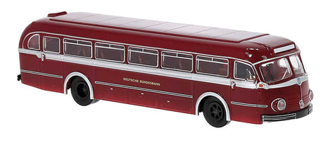 1950-1952 Mercedes-Benz O6600H Intercity Bus - Assembled -- German Federal Railroad DB (red, white, German Lettering)